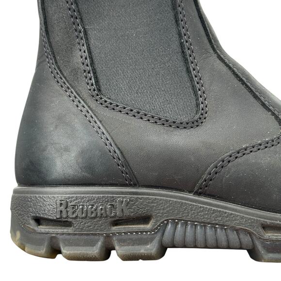 Redback Easy Escape Boots USBBKSC Mens 9.5 US Black Leather Safety Toe Work Shoe - Picture 5 of 12